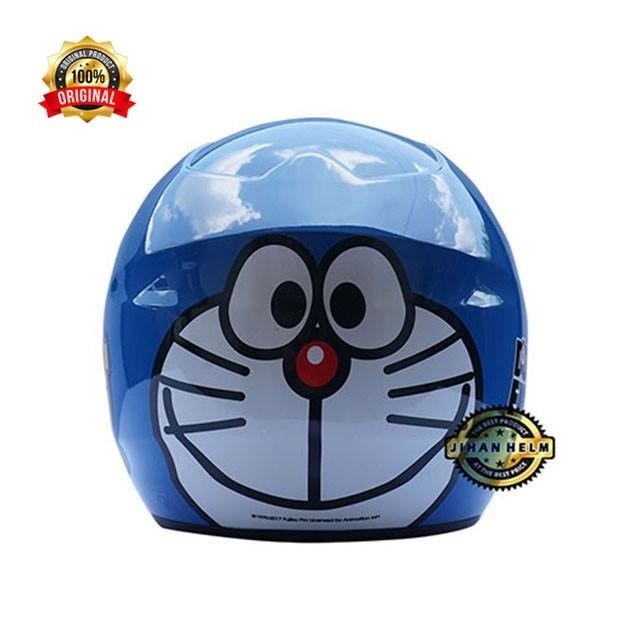 Helm / Helm BMC / Helm BMC Milan Doraemon Smile Blue Termurah