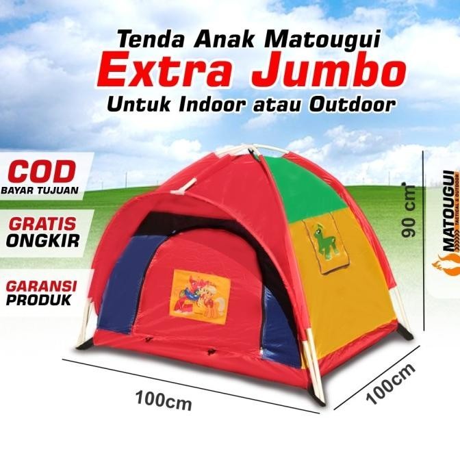 Tenda Anak Matougui Singgle Layer Tenda Camping Bermain Outdoor AN8113