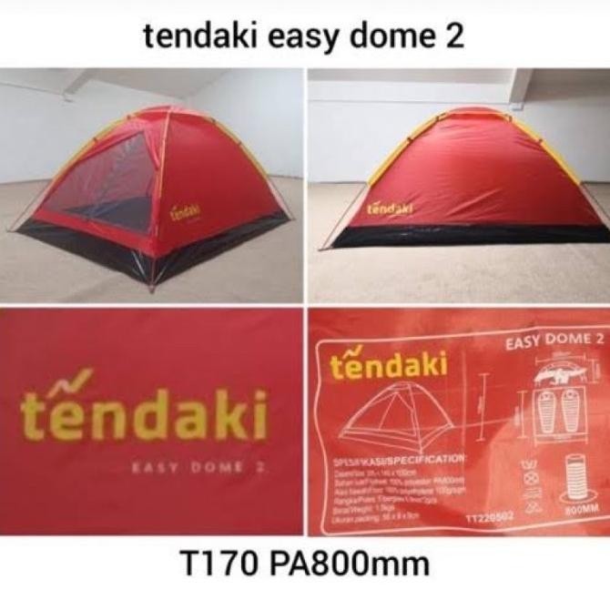 Tenda Camping Easy Dome 2P 2 P Tendaki Great Outdoor Java Borneo Tenda