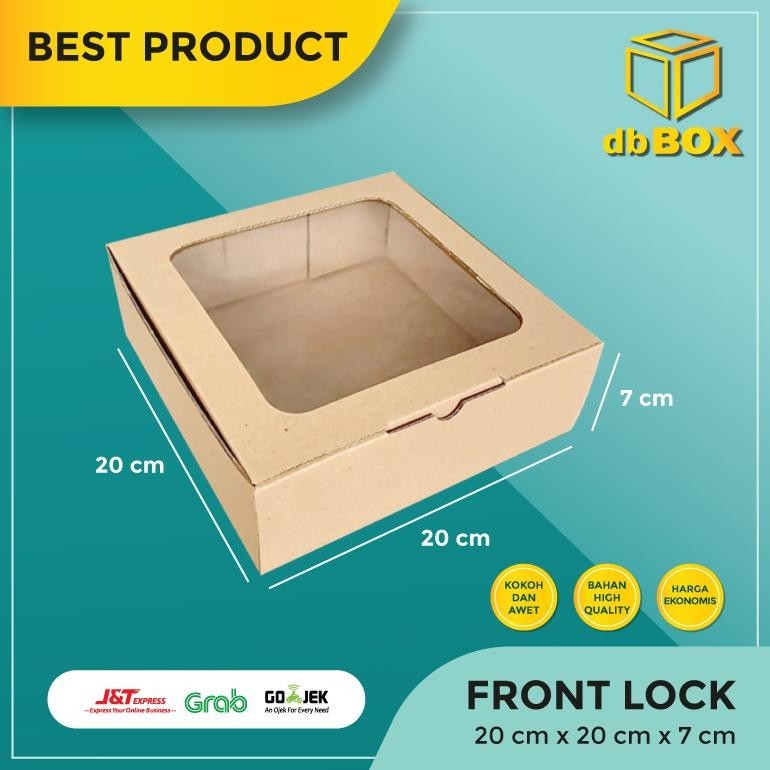 

NEW (10Pcs) BOX MIKA 20x20x7 kardus die cut, untuk kue hampers gift box MIKA MIKA MIKA TERLARIS