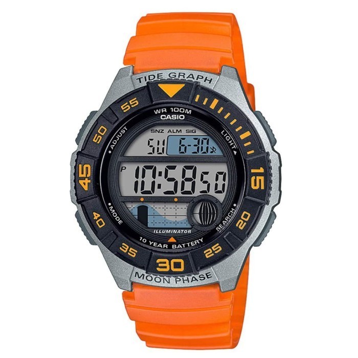 Casio Ws-1100H-4Avdf - Jam Tangan Pria - Orange - Ws1100H Termurah Terlaris Promo
