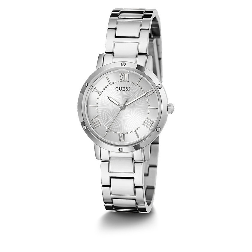 Guess Gw0404L1 Original Dawn Jam Tangan Wanita Analog Stainless Silver Termurah Terlaris Promo