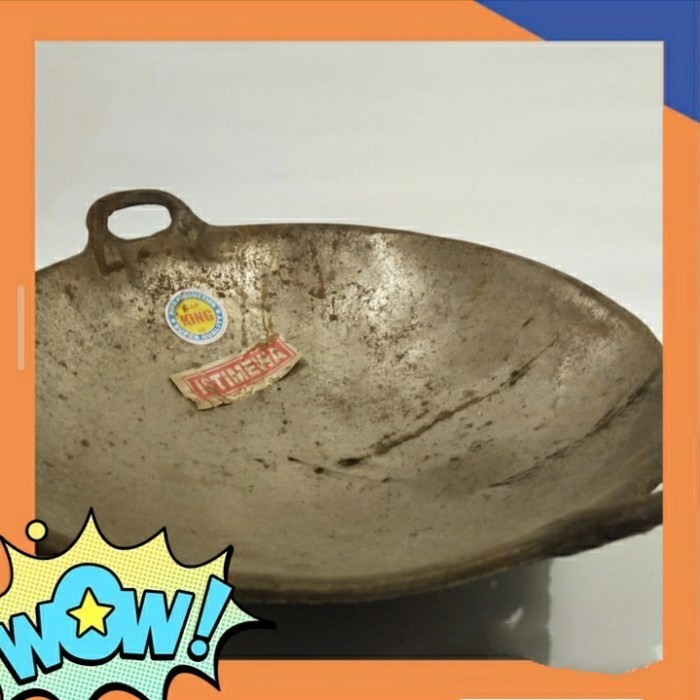 Wajan Besi Jadul Kuat Tebal Ukuran 30 Cm / Kuali Besi Tebal 30 Cm