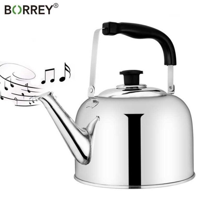 Teko Stainless Steel Anti Karat Kettle Ceret Masak Air Panas Kopi Teh