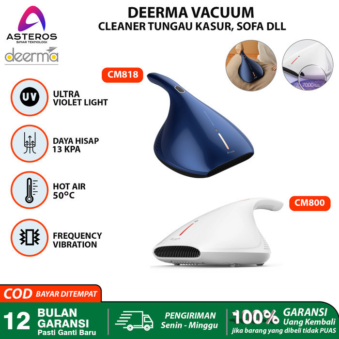 Deerma Vacuum Cleaner Penghisap Debu Tungau Kasur Sofa Penyedot Debu