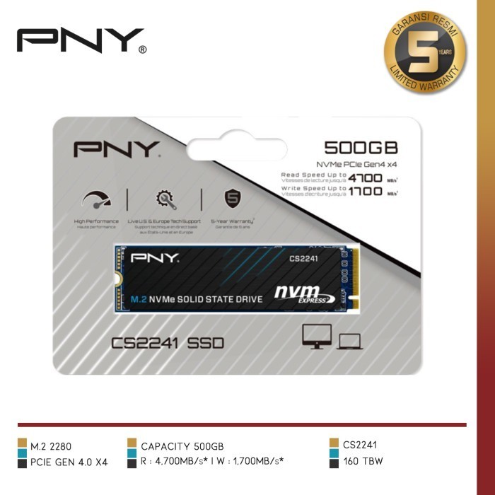 Pny Cs2241 M.2 Nvme Ssd Ssd M.2 Nvme Gen 4 X4