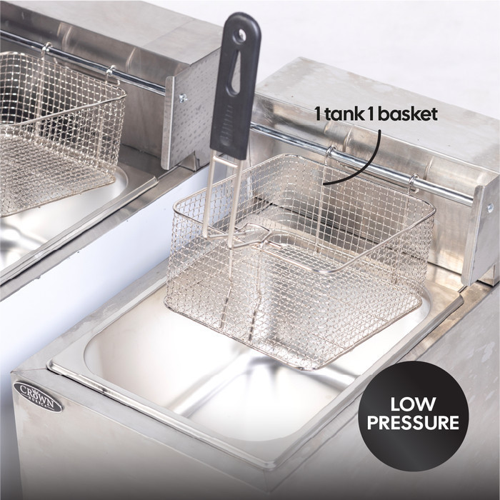 Gas Deep Fryer Sc-71 Crown Horeca