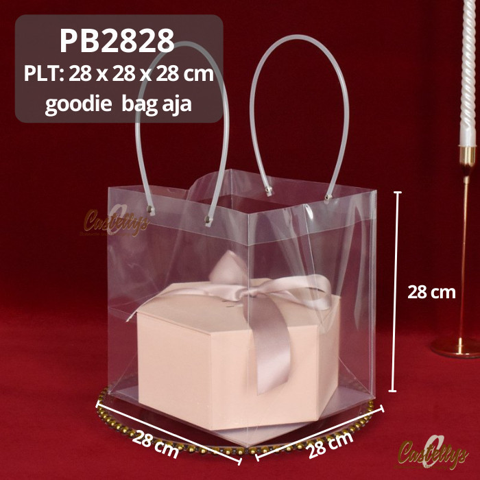 

^^^^^] Goodie Bag PB2828 Paper Bag Plastik Packaging Kue Hampers Kado Hadiah