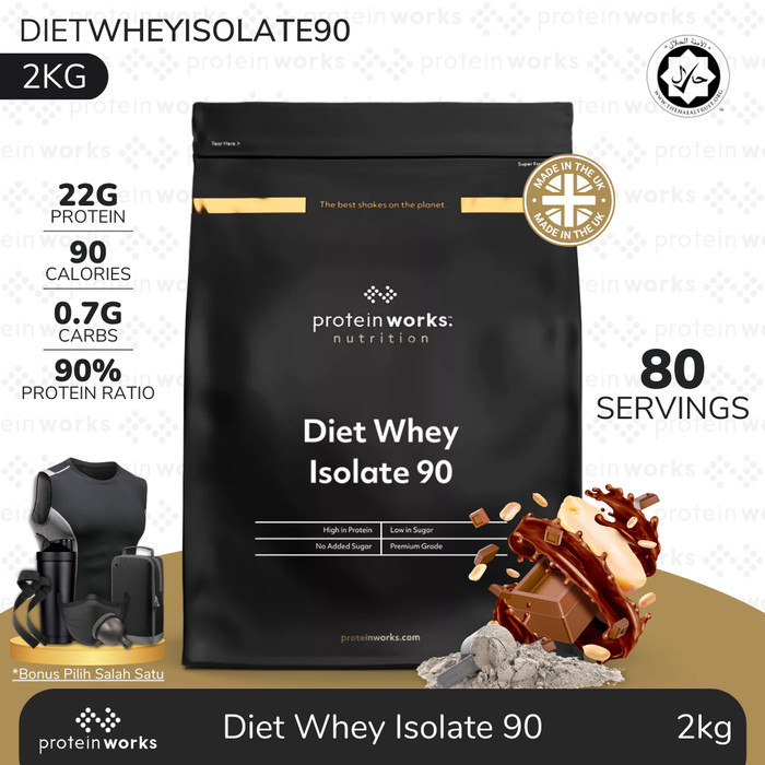 DIET WHEY PROTEIN ISOLATE 90 2KG TPW THE PROTEIN WORKS