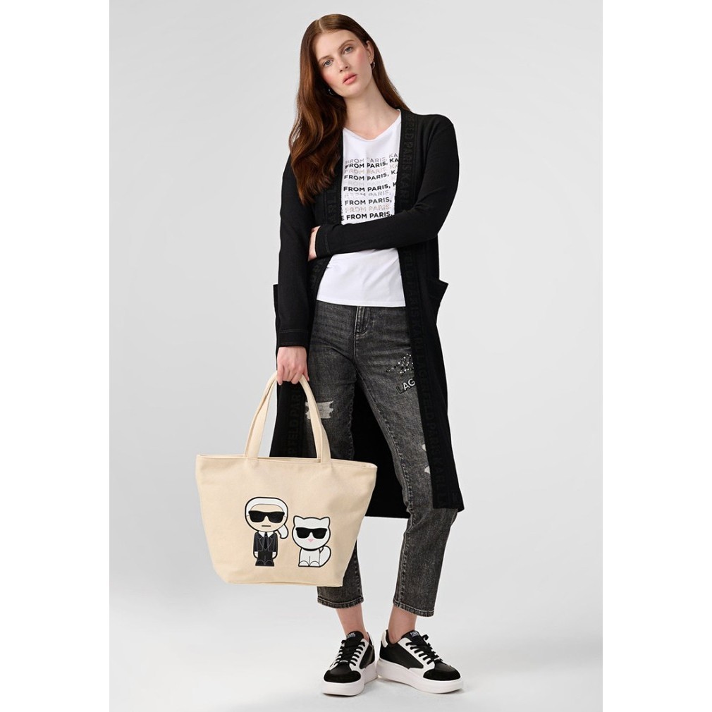 Karl Lagerfeld Cannes Canvas Tote