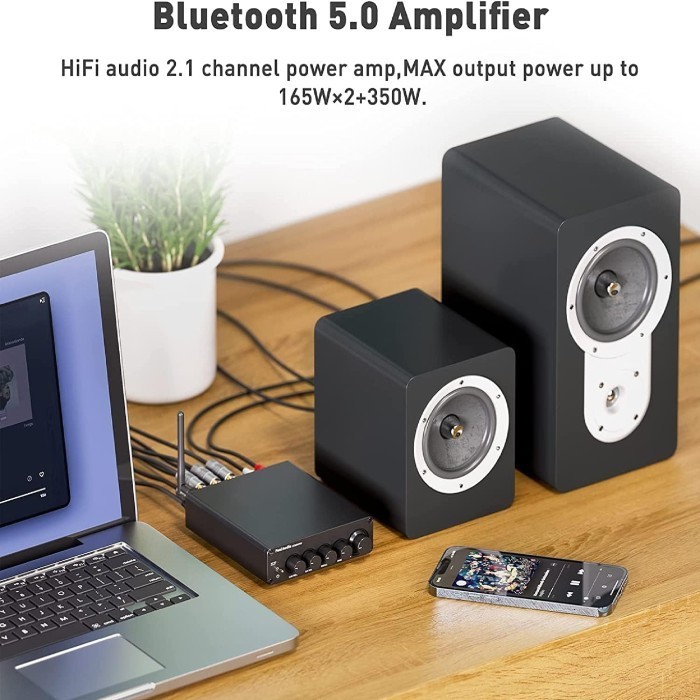 Fosi Audio Bt30D Pro 2.1 Channel Hi-Fi Bluetooth Power Amplifier