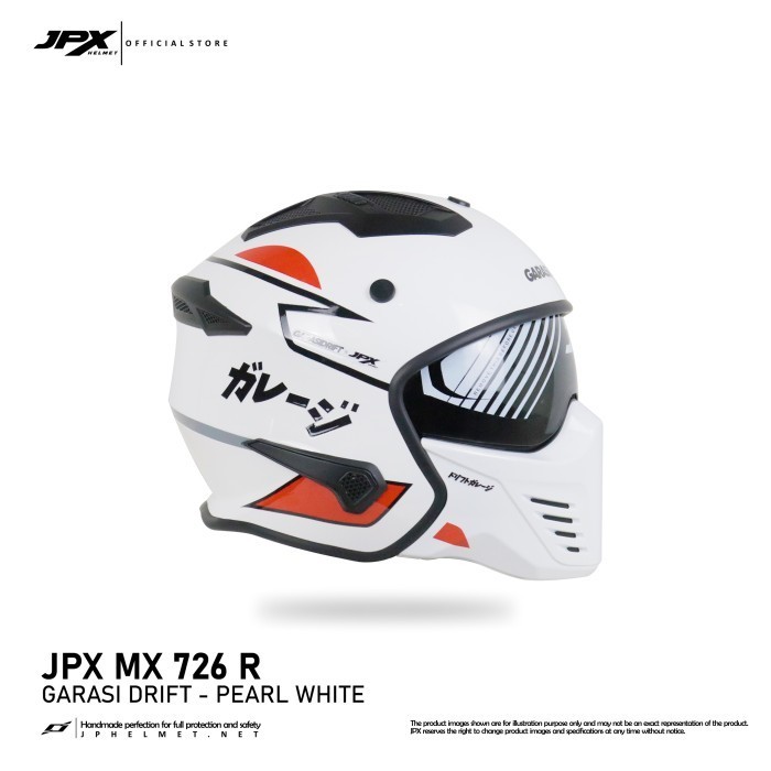 Helm Jpx Full Face Mx-726R - Garasi Drift