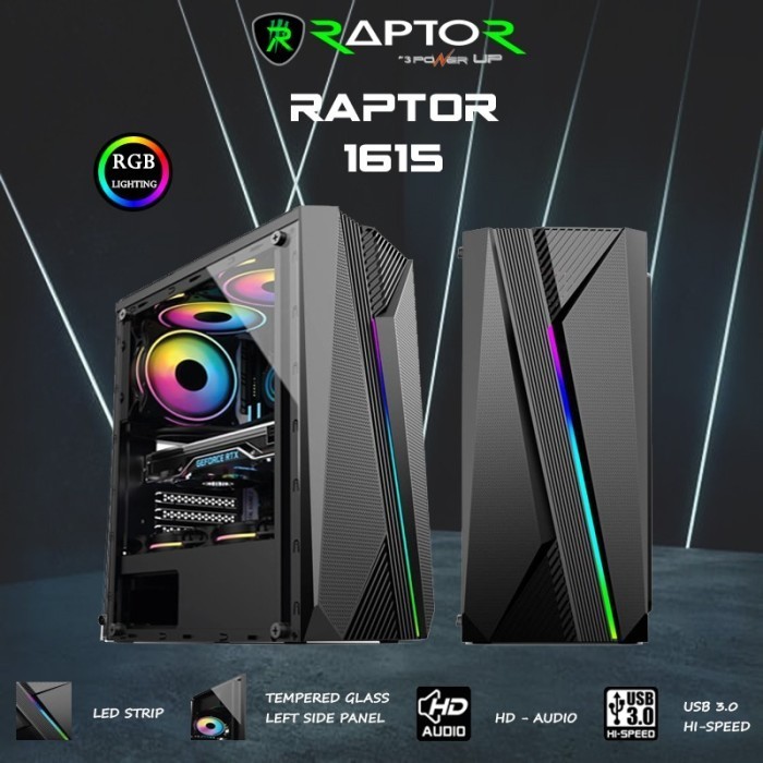 Casing Gaming 3 Power Up Raptor 1615
