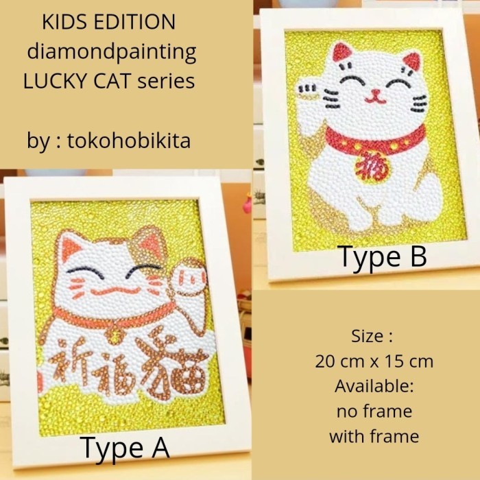 

Diy Anak Kids Diamond Painting Special Shape Lucky Cat
