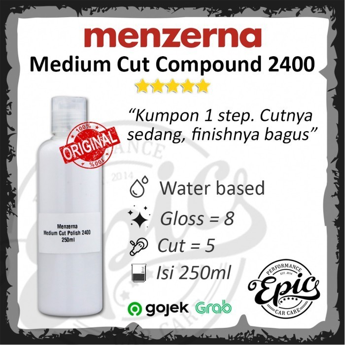 Kumpon Polish Medium Cut Menzerna 2400 Repack Menzerna 250ml