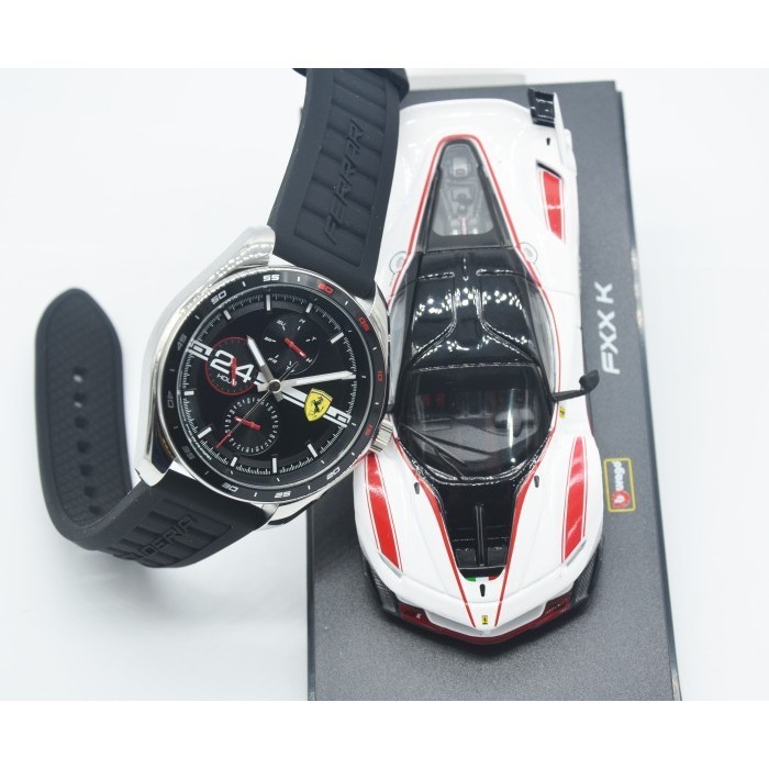 Ferrari 0870045 - Jam Tangan Pria - Bonus Miniatur Ferrari - Original