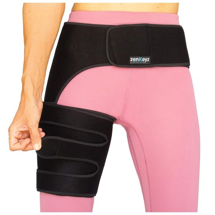 Masih Ada Zenkeyz Copper Compression Hip Brace Sciatica Groin Wrap Pain Relief