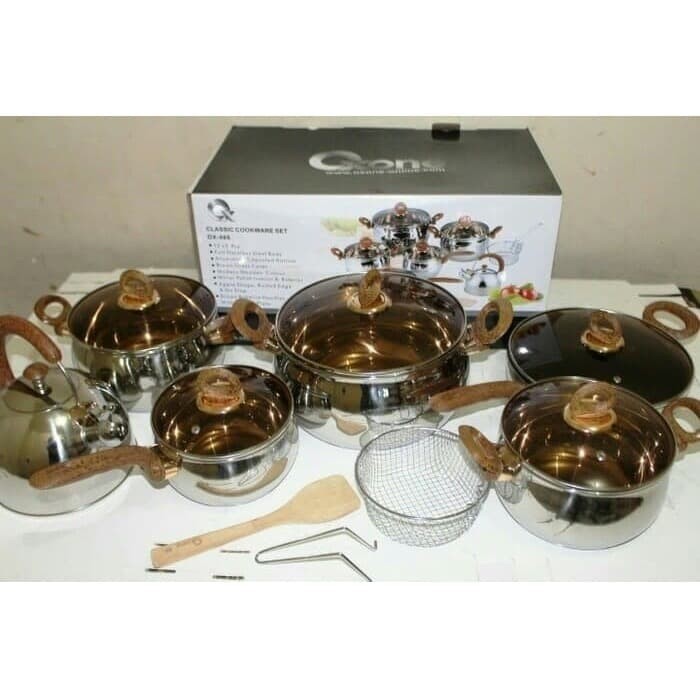 Oxone Wajan Panci Set Ox-933 / Ox933 / Ox 933 (12+2 Pieces)