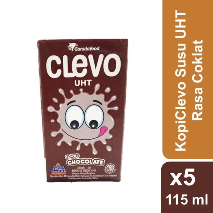 

susu kotak uht clevo rasa coklat isi 115 ml