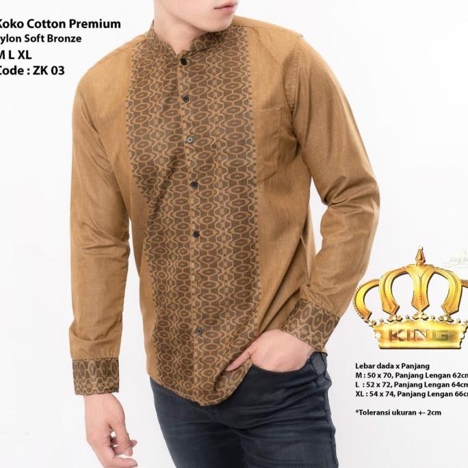 Baju Muslim Pria Batik Koko Pria Slimfit Bk 30