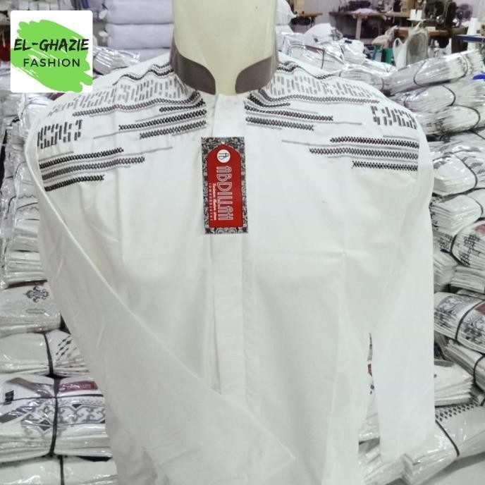 Baju Koko Lengan Pendek Panjang Pria Dewasa / Putih / Paket Usaha