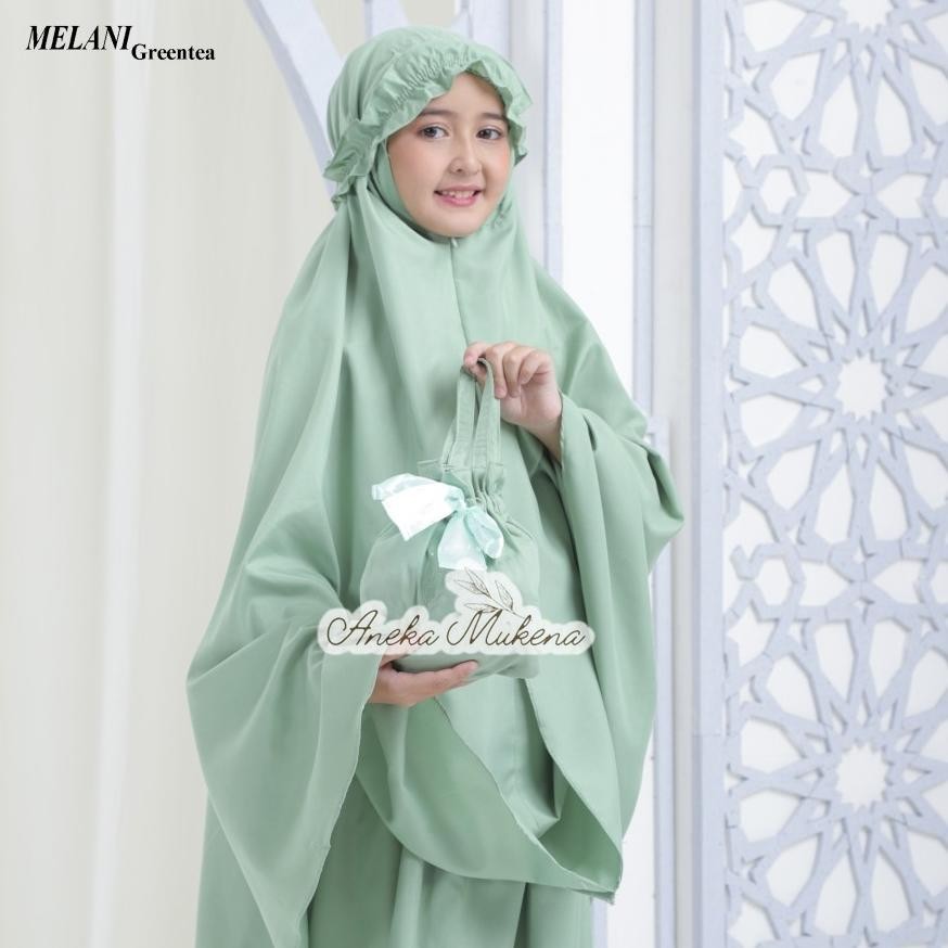 Terbaru 3.3 | Ready Stok | Mukena Anak Travel Polos 2In1 Sd Katun Adem Umur 5 6 7 8 9 10 11 12 Tahun
