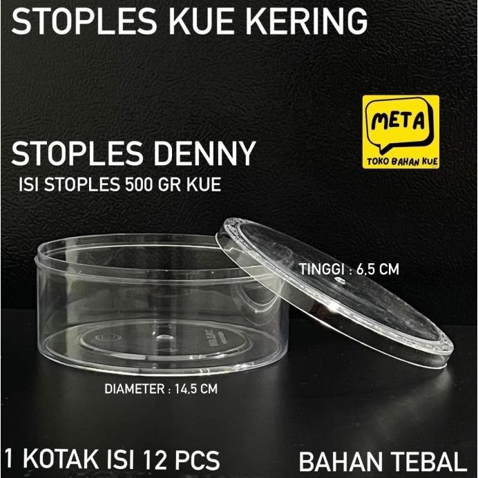 Stoples Denny 500Gr/ Stoples Kue Kering / Stoples Kue Lebaran / Toples Berkualitas