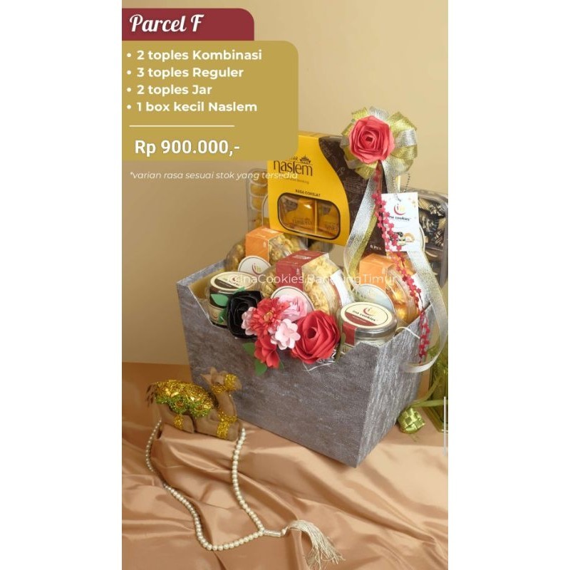 

Parcel Ina cookies besar exclusive via gosend free kartu ucapan