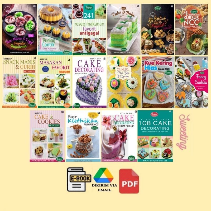 {Indonesia} KOLEKSI FATMAH BAHALWAN Kue Manis & Legit Populer Indonesia, 241 Resep Makanan Favorit A