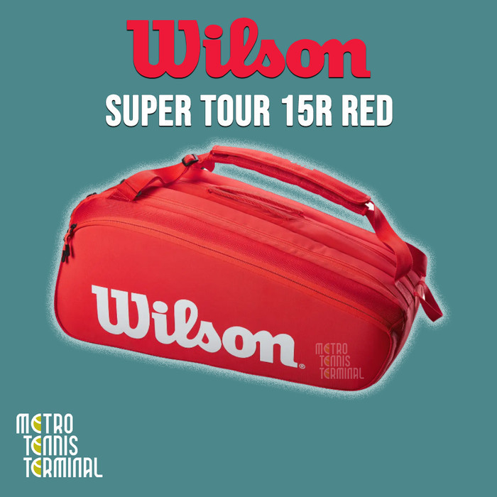 Wilson Tour 15R Red Bag / Tas Raket Tenis Wilson Tour 2022