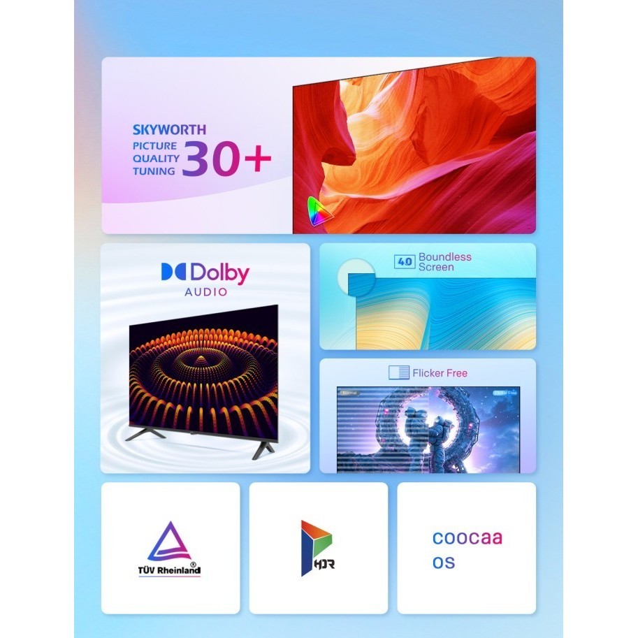 Coocaa 43 Inch Smart Tv-4K Uhd-Dolby Audio (Coocaa 43S3Upro)