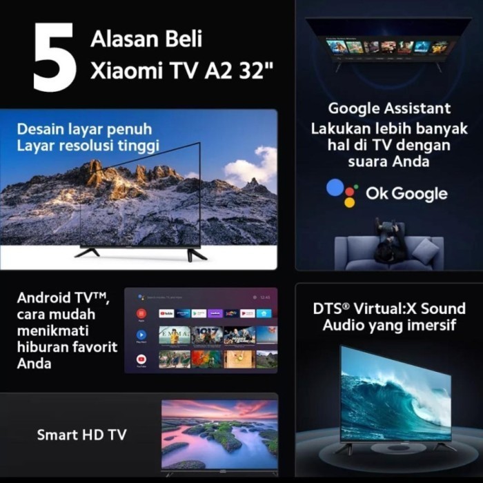 Xiaomi Android Tv Xiaomi Mi Tv A2 32 Inch Full Hd Tv - Android 11