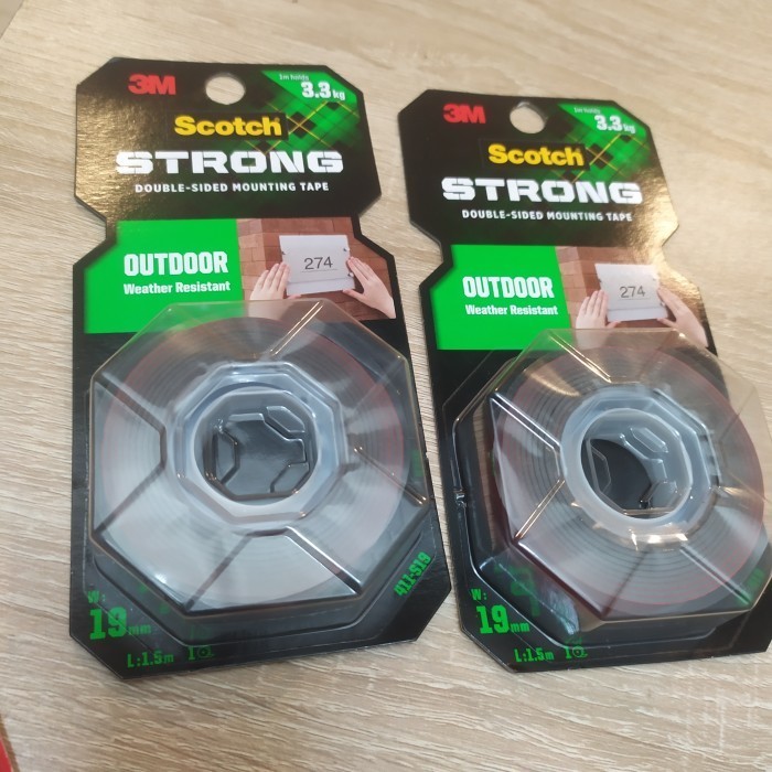 

DOUBLE TAPE OUTDOOR 3M SCOTCH SUPER KUAT/PERMANENT MOUNTING TAPE 3M