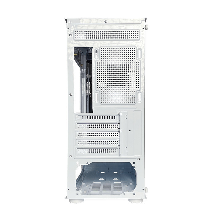 Casing Pc Cube Gaming Zuarv White - Matx Gaming Case - Tempered Glass