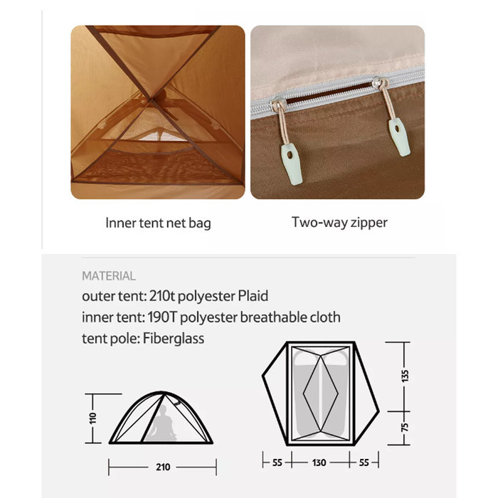 Tenda Camping Canyon Quick Open Naturehike Nh22Zp005 2P