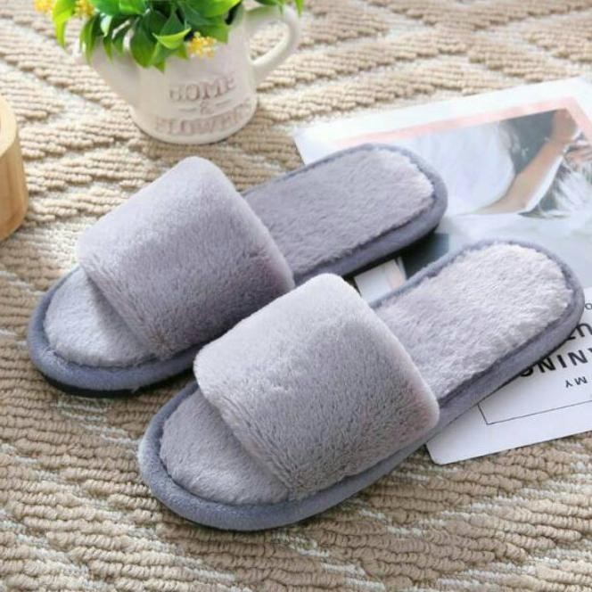 Sandal Rumah Sandal Kamar Sendal Tidur Bulu Tebal Empuk Nyaman