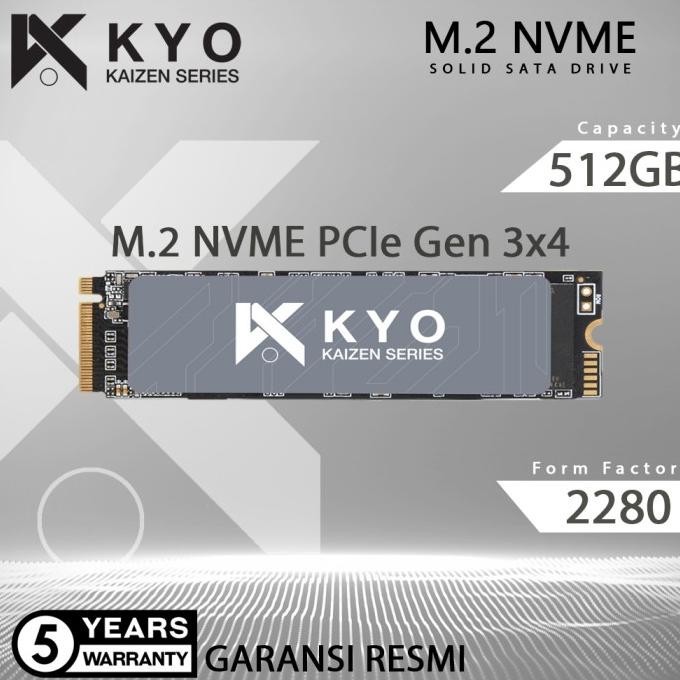 Ssd M2 Nvme / M.2 Nvme/ M2Nvme 512Gb Kaizen Resmi (Garansi 5 Tahun)