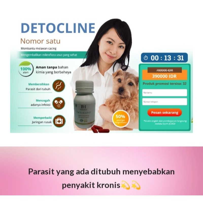 DETOCLINE Obat Detocline Asli Original Berkualitas Lulus BPOM RI