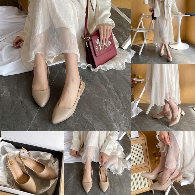 Coline Cln-2663 Flatshoes Hak Tahu / Sepatu Hak Tahu Wanita #C1171