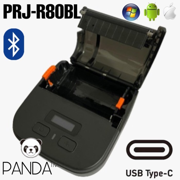 Portbale/Mobile Label Thermal Printer Prj-R80Bl 80Mm U/ Resi Tokopedia