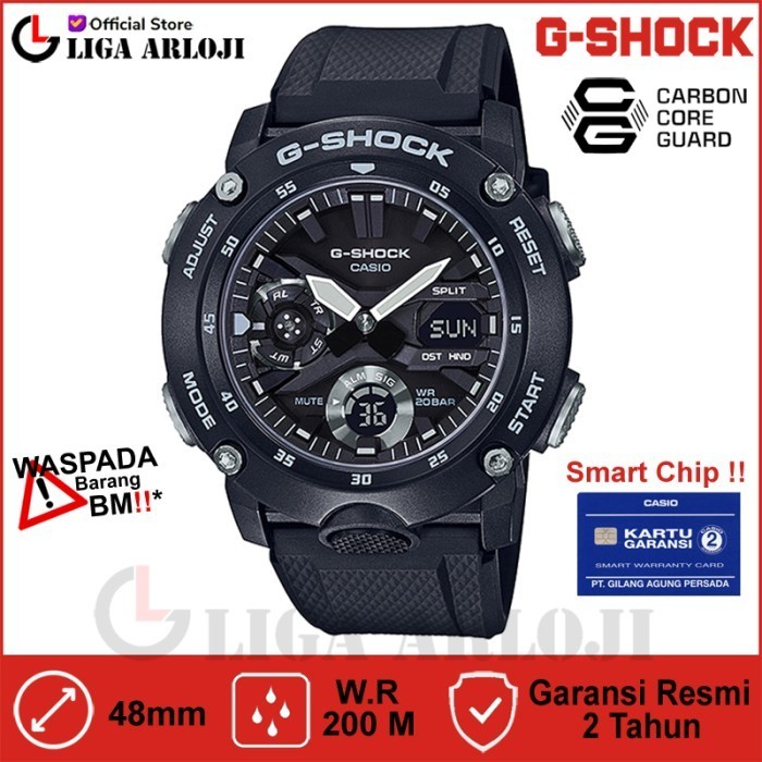 Casio G-Shock Ga-2000S-1Adr Jam Tangan Pria Gshock Ga2000 Ga-2000S-1A
