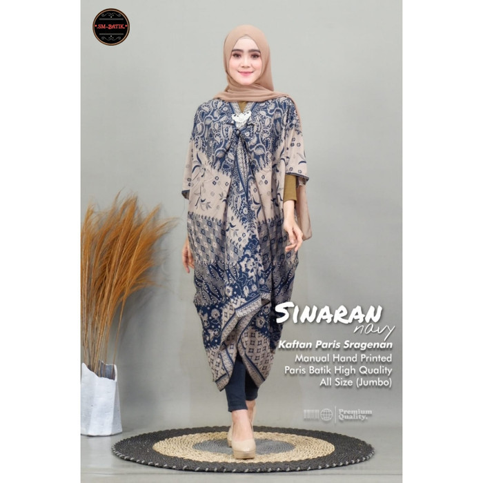 kaftan tunik Baju Batik Wanita Kaftan Dress Modern Snr -Sm MURAH