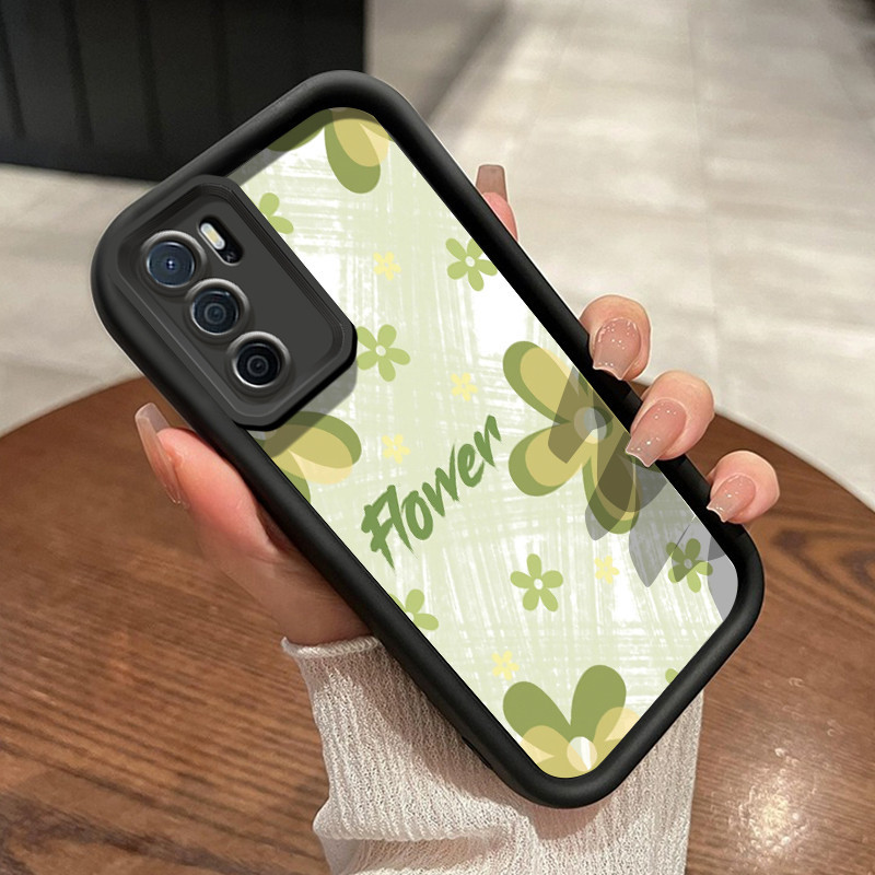 Casing Hp OPPO A16 OPPO A16s OPPO A54s Case telepon pola hp bunga Kesing paket penuh anti jatuh Casi