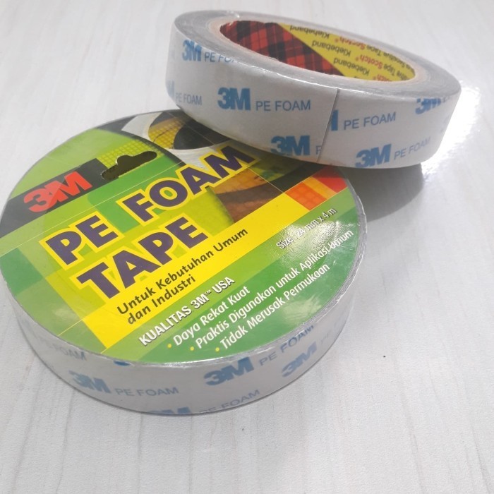 

DISKON Double tape PE foam 3m 24mmx4m dobel tip perekat dinding mobil