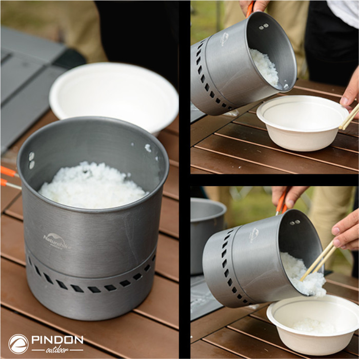 Cooking Set Naturehike Nh15T216-G Panci Nesting Alat Masak Camping