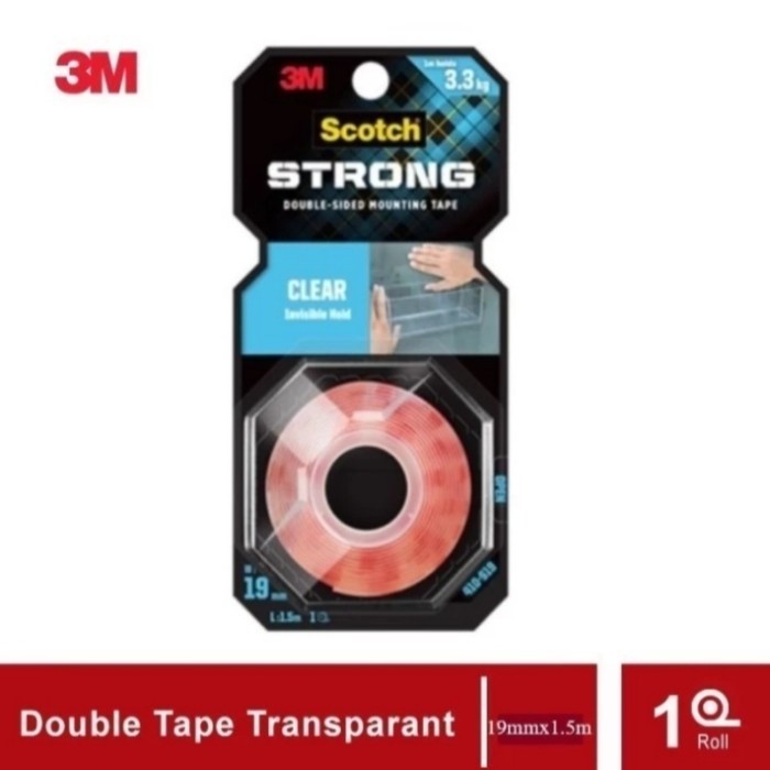 

HARGA DISKON Double Tape 3m Scotch Mounting Tape Clear 410-S19 19mm x 1,5m