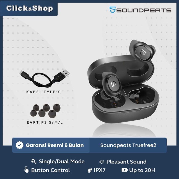 Soundpeats Truefree 2 True Wireless Earbuds Sport