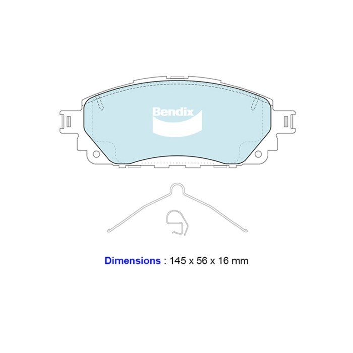 Bendix Kampas Rem Depan Mobil Toy Innova Reborn - Gct Db2396