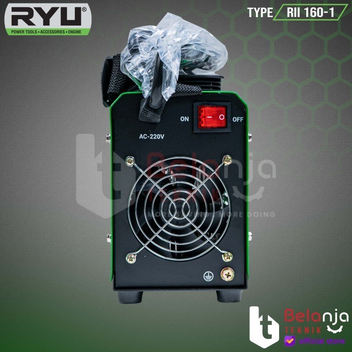 Ryu Travo Las Inverter 160A Rii 160-1 Igbt 1800 Watt Mesin Trafo Las