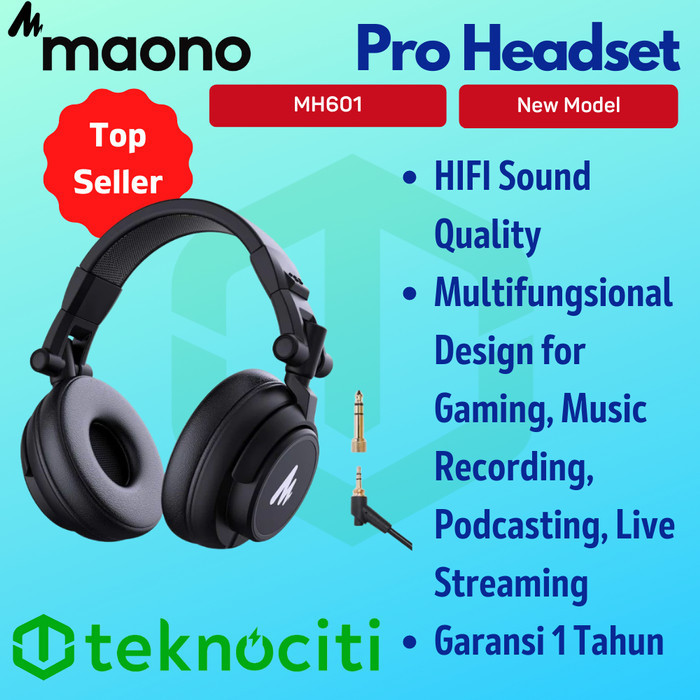 Maono Studio Monitoring Headphone / Headset Au-Mh601